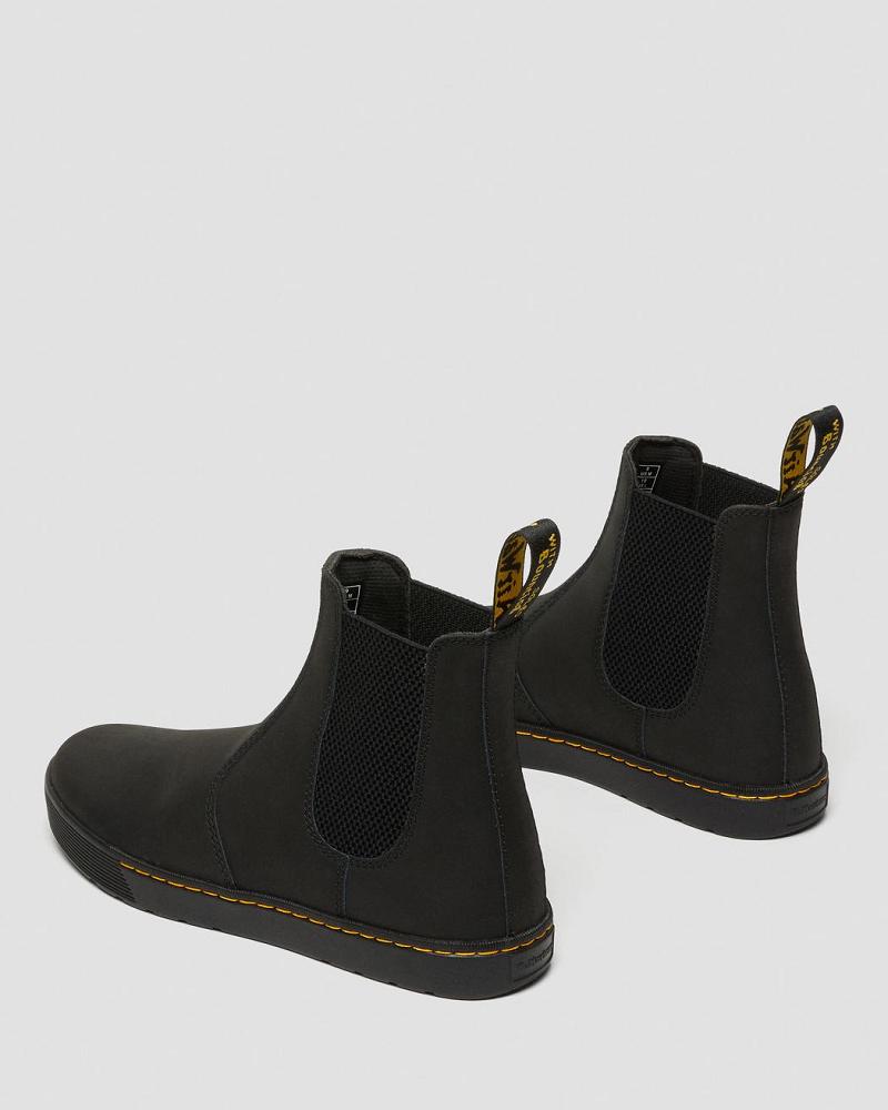 Men's Dr Martens Tempesta Men's Leather Casual Chelsea Boots Black | AU 496AHK